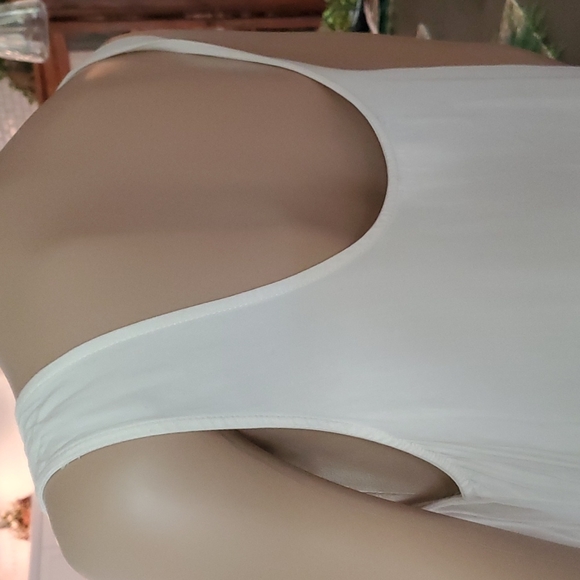 Boho Blue Betty top/blouse flounce bottom one size cream tan beige baby doll - Picture 4 of 14